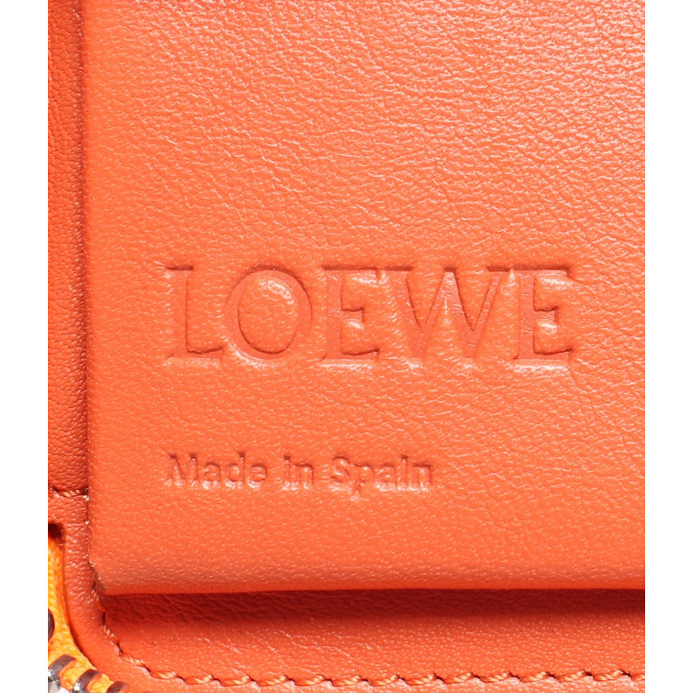 Loewe Round Zipper Bi fold Wallet Puzzle Square Zip Calfskin - Picture 4 of 6